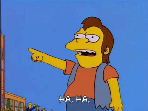 simpsons ha ha gif|simpsons funny gif.